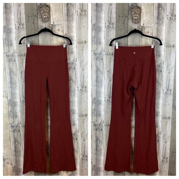 Lululemon Groove Super-High-Rise Flared Pant Nulu in Cayenne Size 6. - Picture 9 of 13